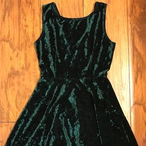 Velvet skater dress